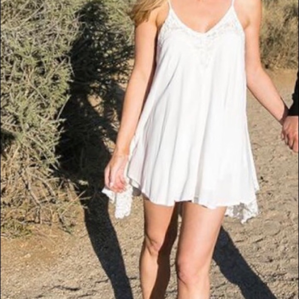 White mini dress/tunic top